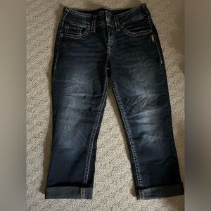 Silver Suki Capri jeans
